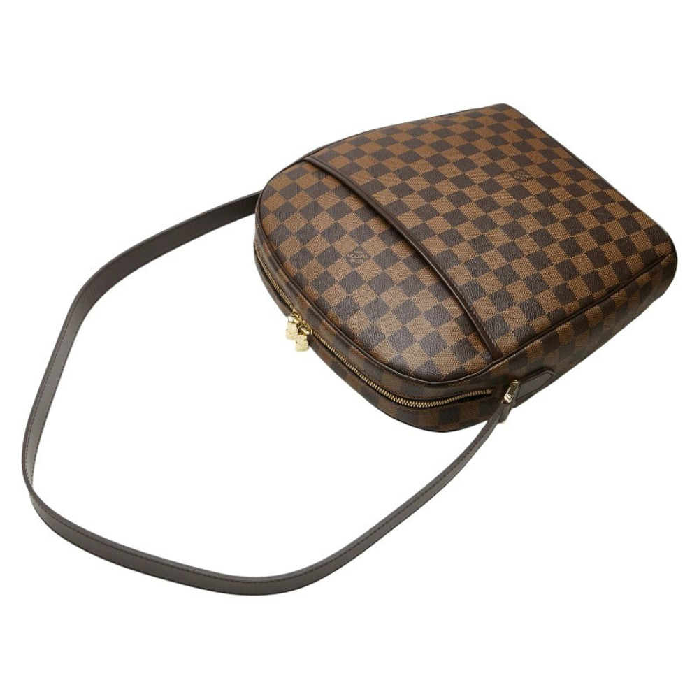 Louis Vuitton Damier Ipanema Hobo Bag Brown Leather - Picture 8 of 10